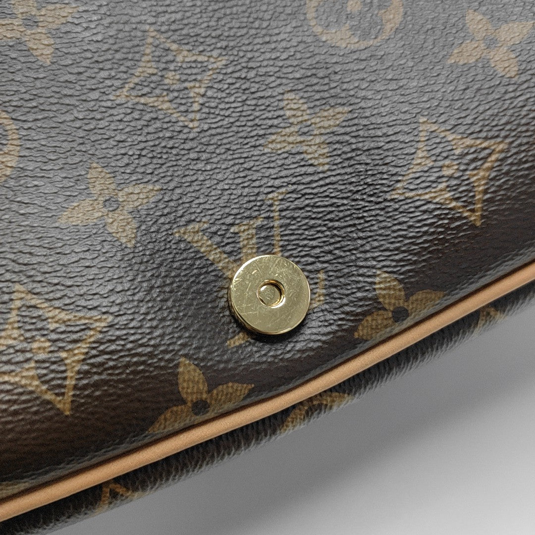 DIANE Monogram Coated Canvas Brown