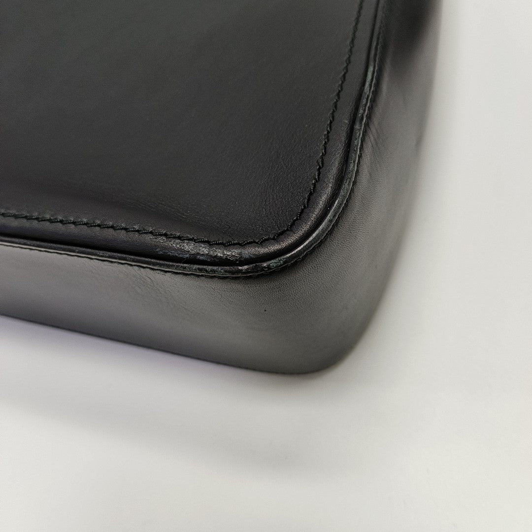 Calfskin Shoulder Bag Black