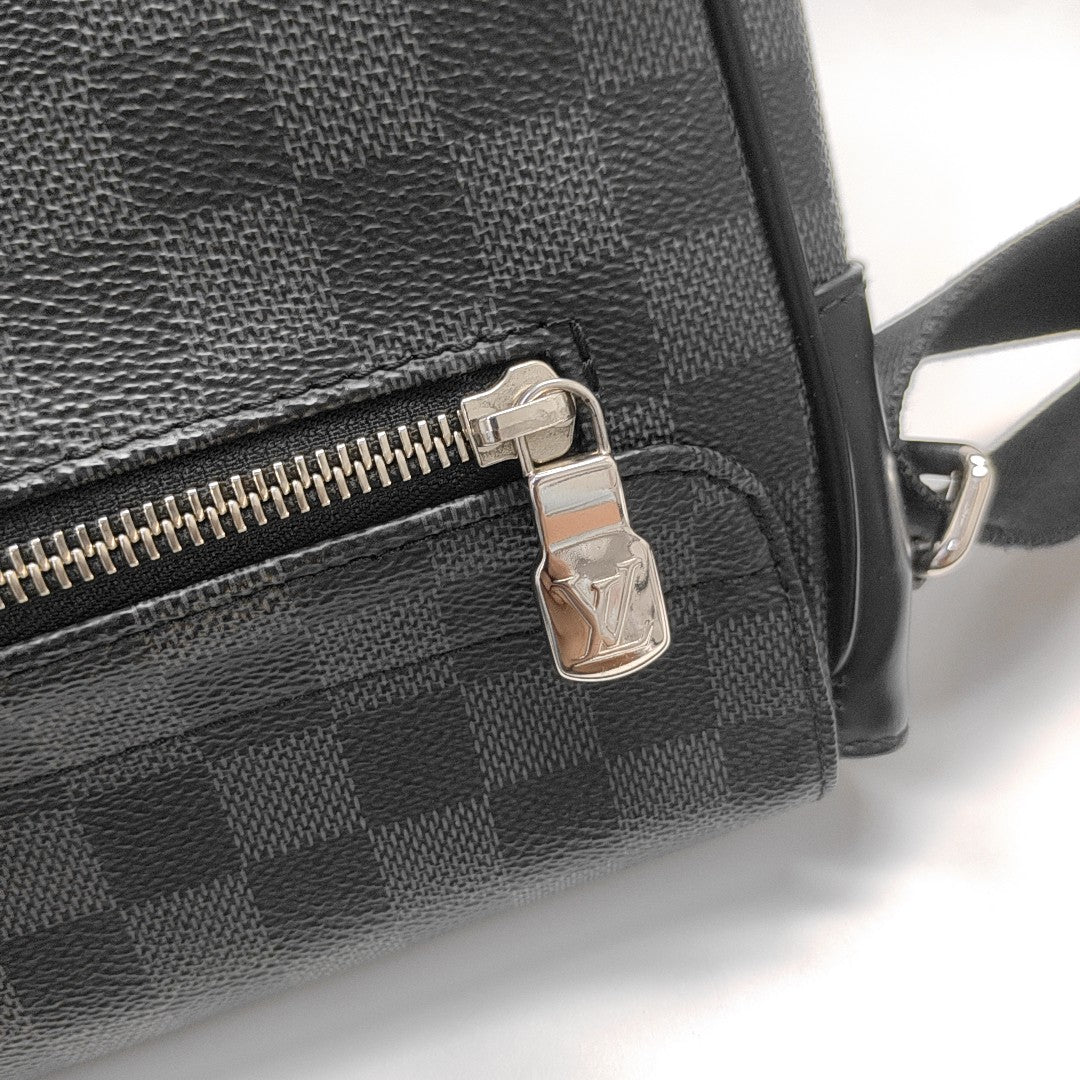 DISTRICT MM Damier Graphite Coated Canvas Gray