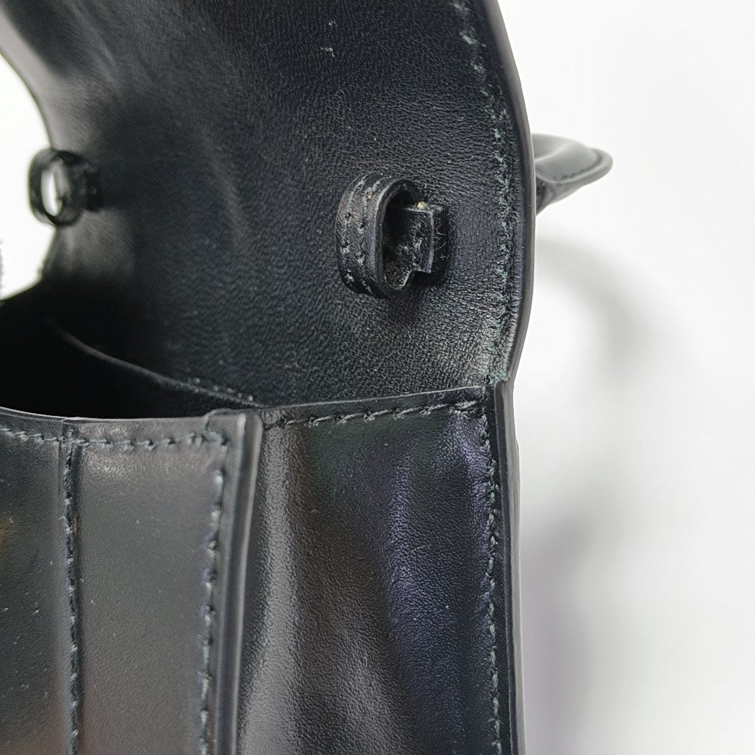 Hourglass Mini Calfskin Black