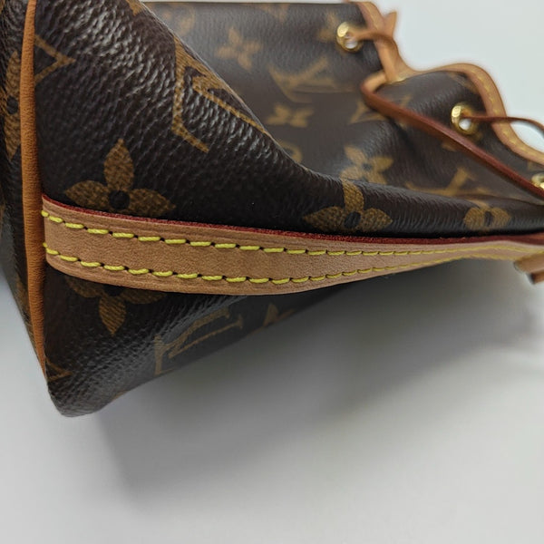 NÉONOÉ Nano Monogram Coated Canvas Brown