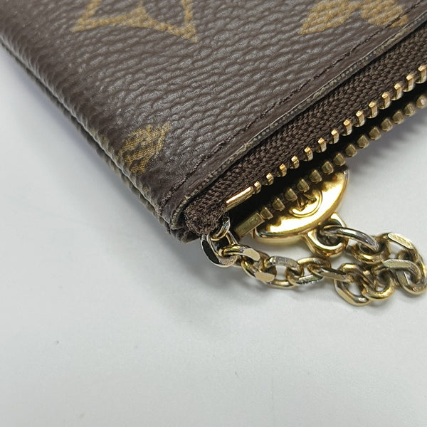 Monogram Coated Canvas Key Pouch Brown