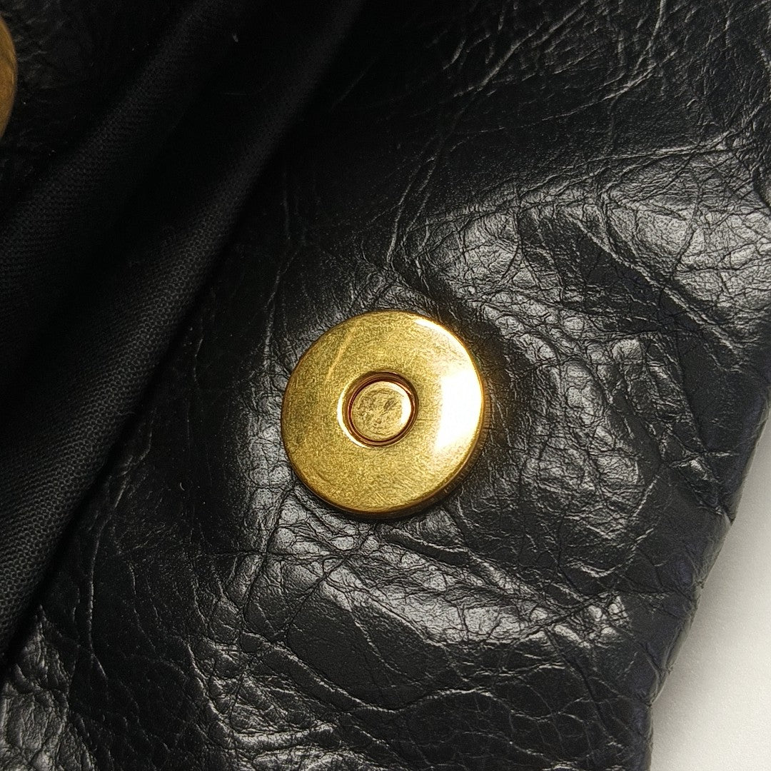 Monaco Small Calfskin Black