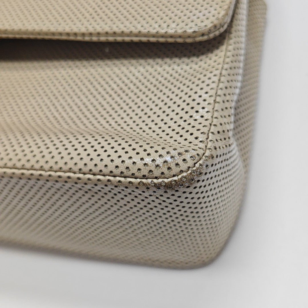 Calfskin Shoulder Bag Medium Beige