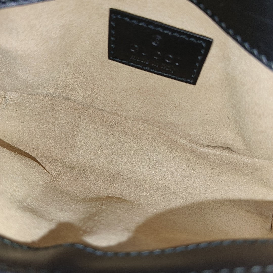 GG Marmont Mini Quilted Calfskin Black