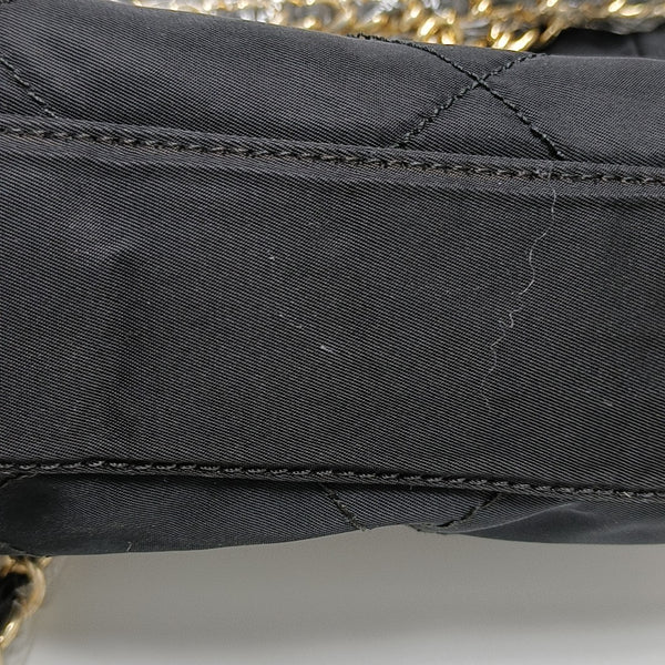 Nylon Quilted Nylon Black