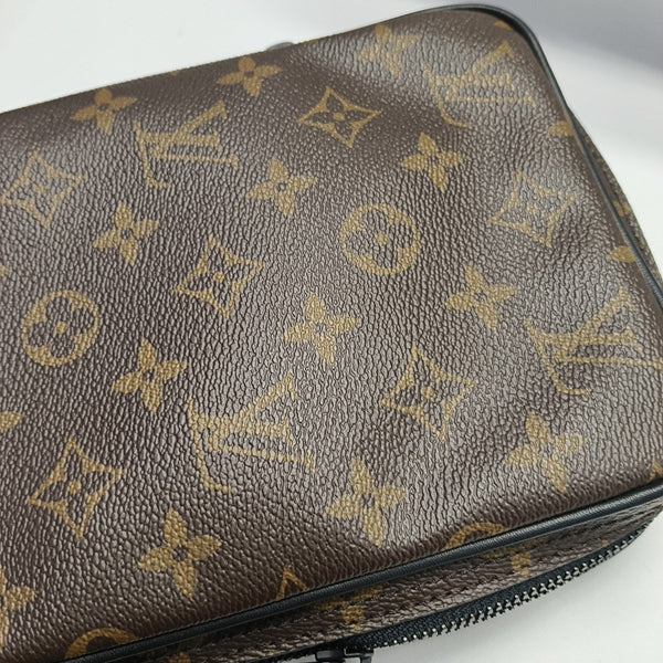 UTILITY SIDE Monogram Coated Canvas Brown