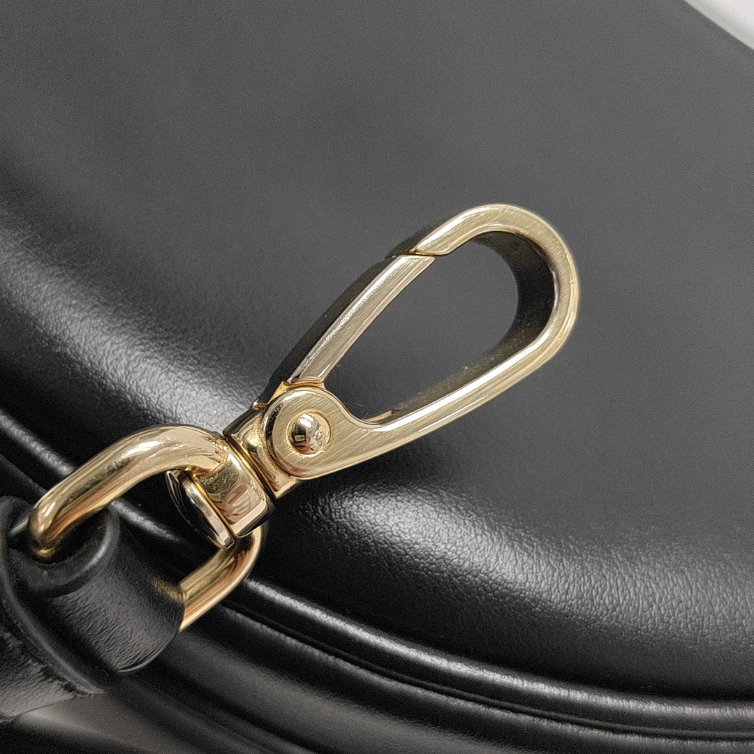 Calfskin Shoulder Bag Black