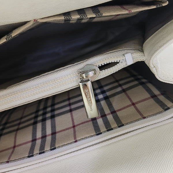 Calfskin Tote Bag Small White