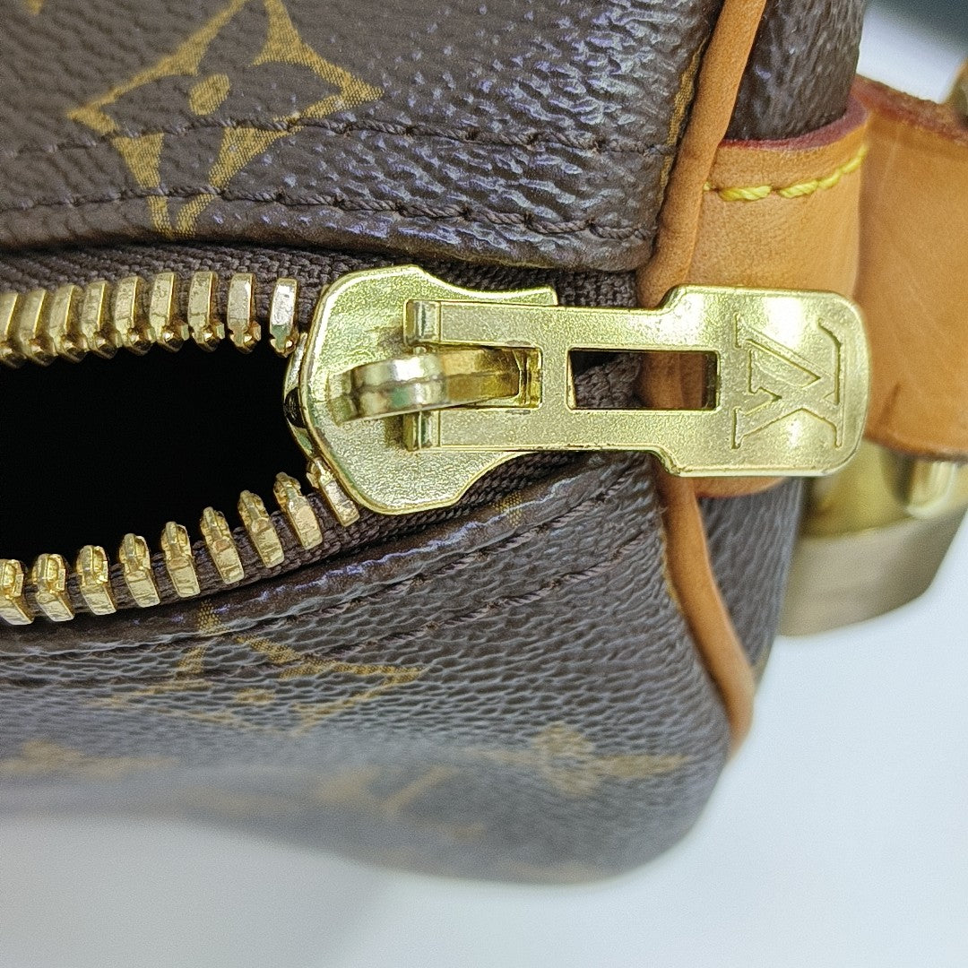 KEEPALL 45 Monogram Coated Canvas Brown