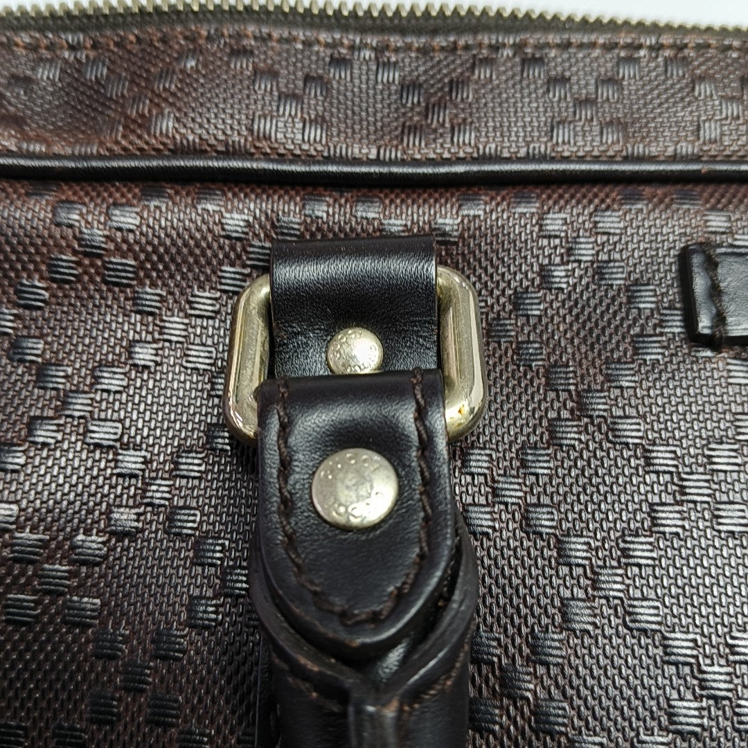 Calfskin Top Handle Bag Brown