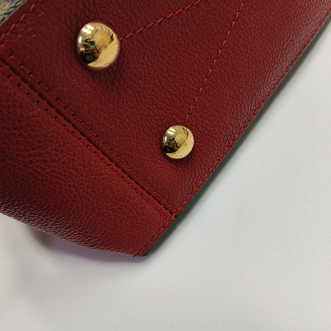 SURENE BB Monogram Coated Canvas Brown