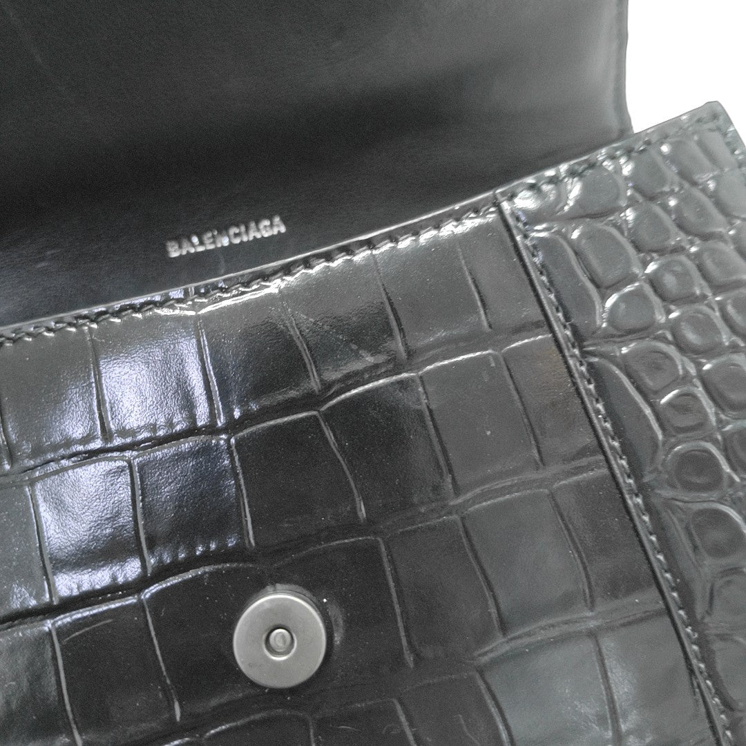 Hourglass S Calfskin Black