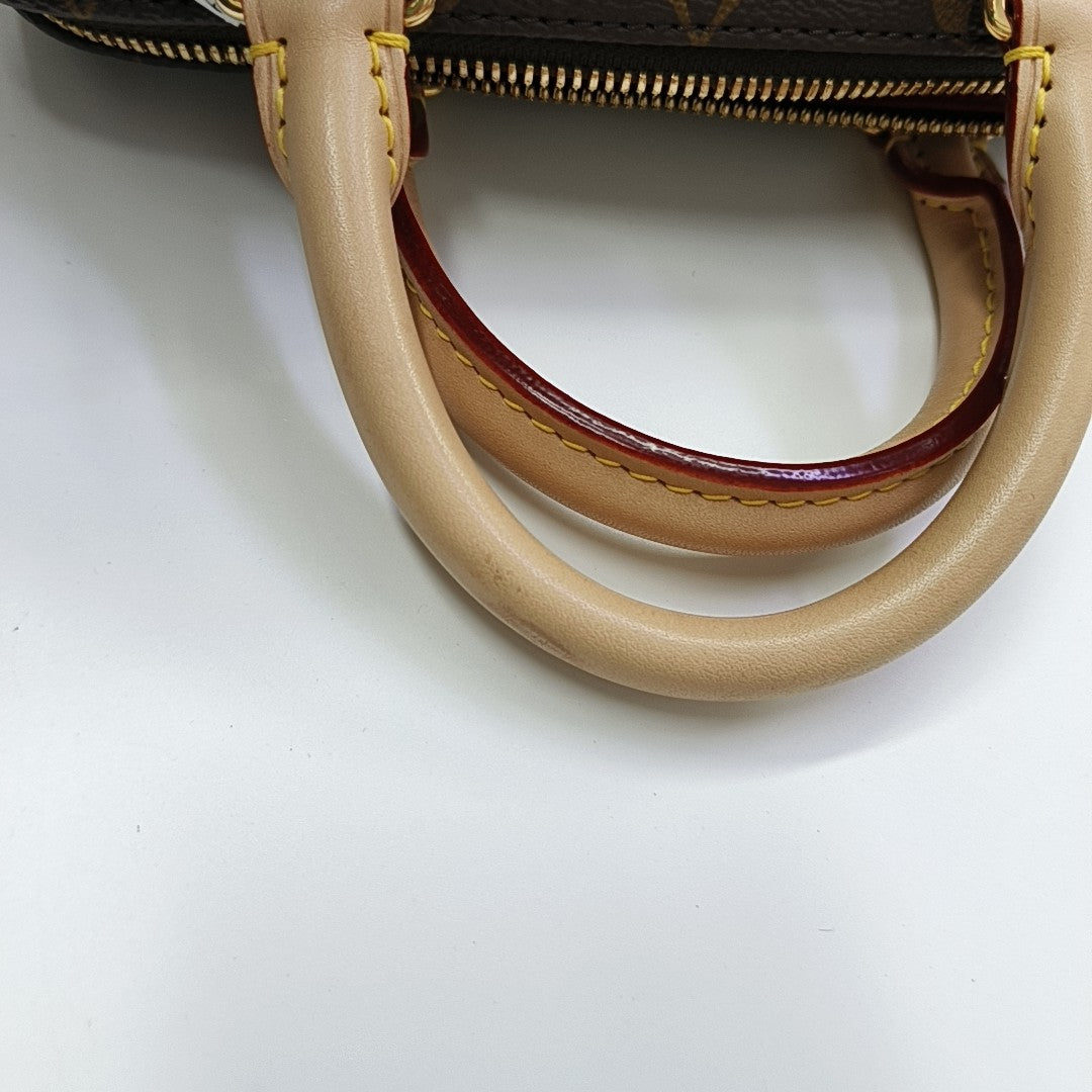 SPEEDY 20 Monogram Coated Canvas Brown