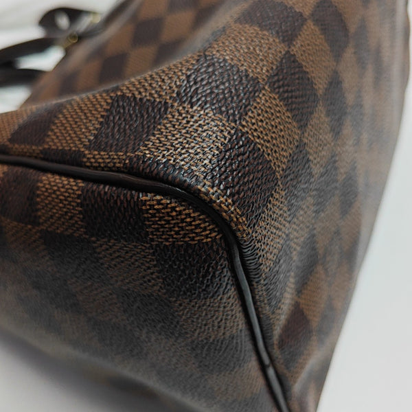 SPEEDY 25 Damier Ebene Coated Canvas Brown