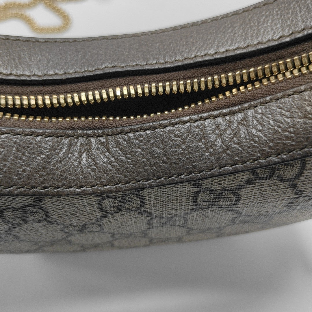 Retro Mini Monogram Coated Canvas Brown