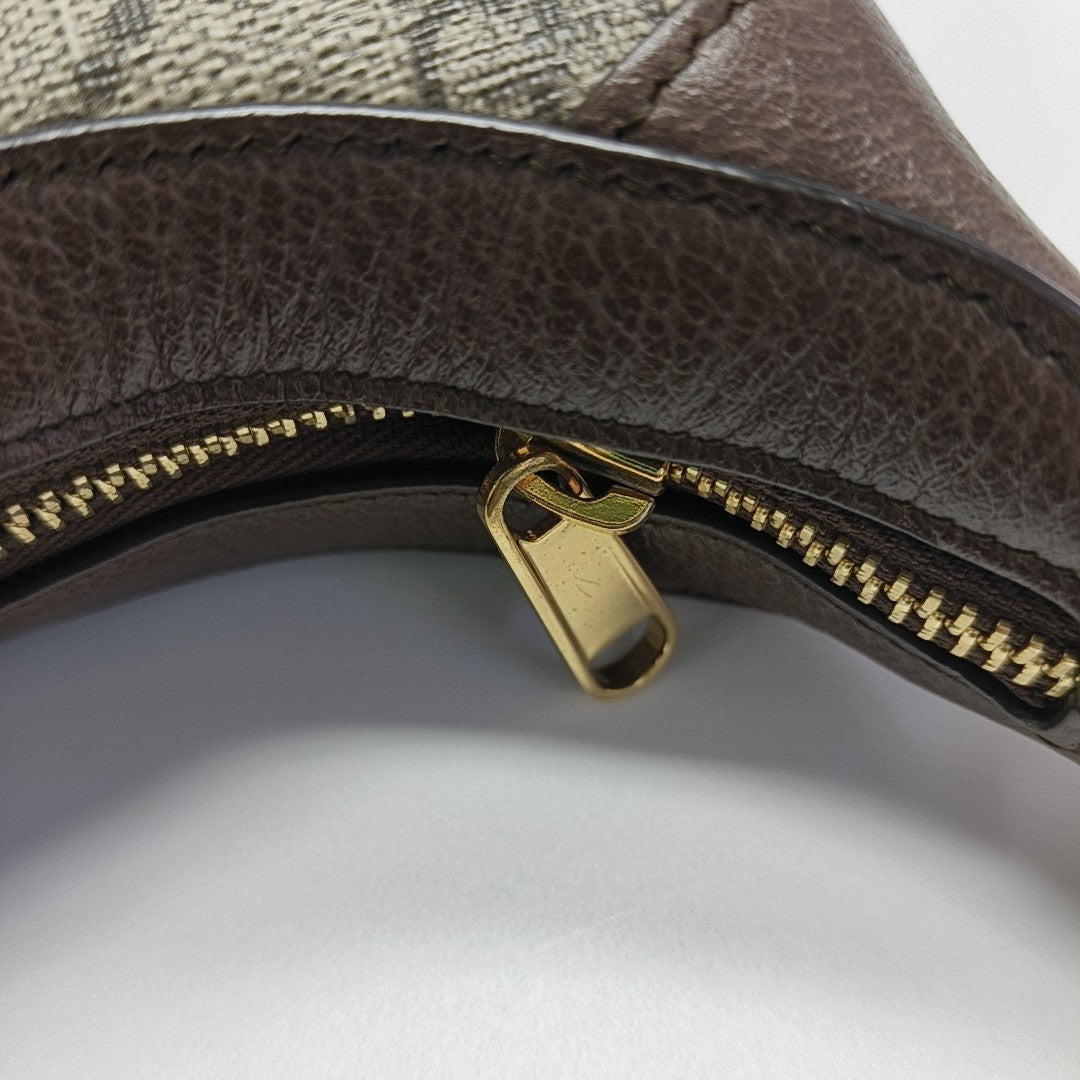 Ophidia Mini Monogram Coated Canvas Beige