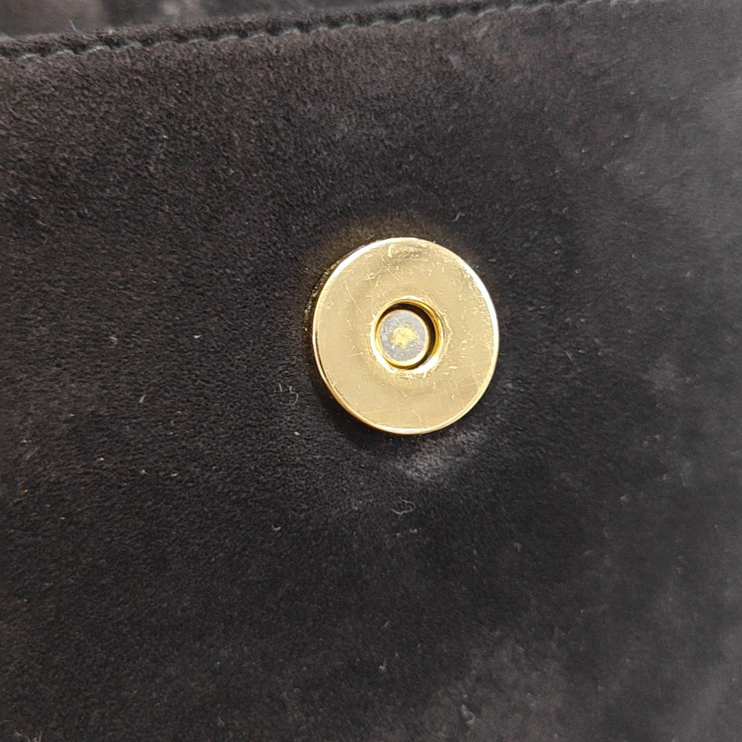 Suede Shoulder Bag Black