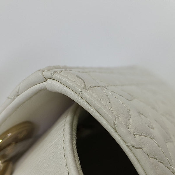 Lady Dior Small Quilted Lambskin White