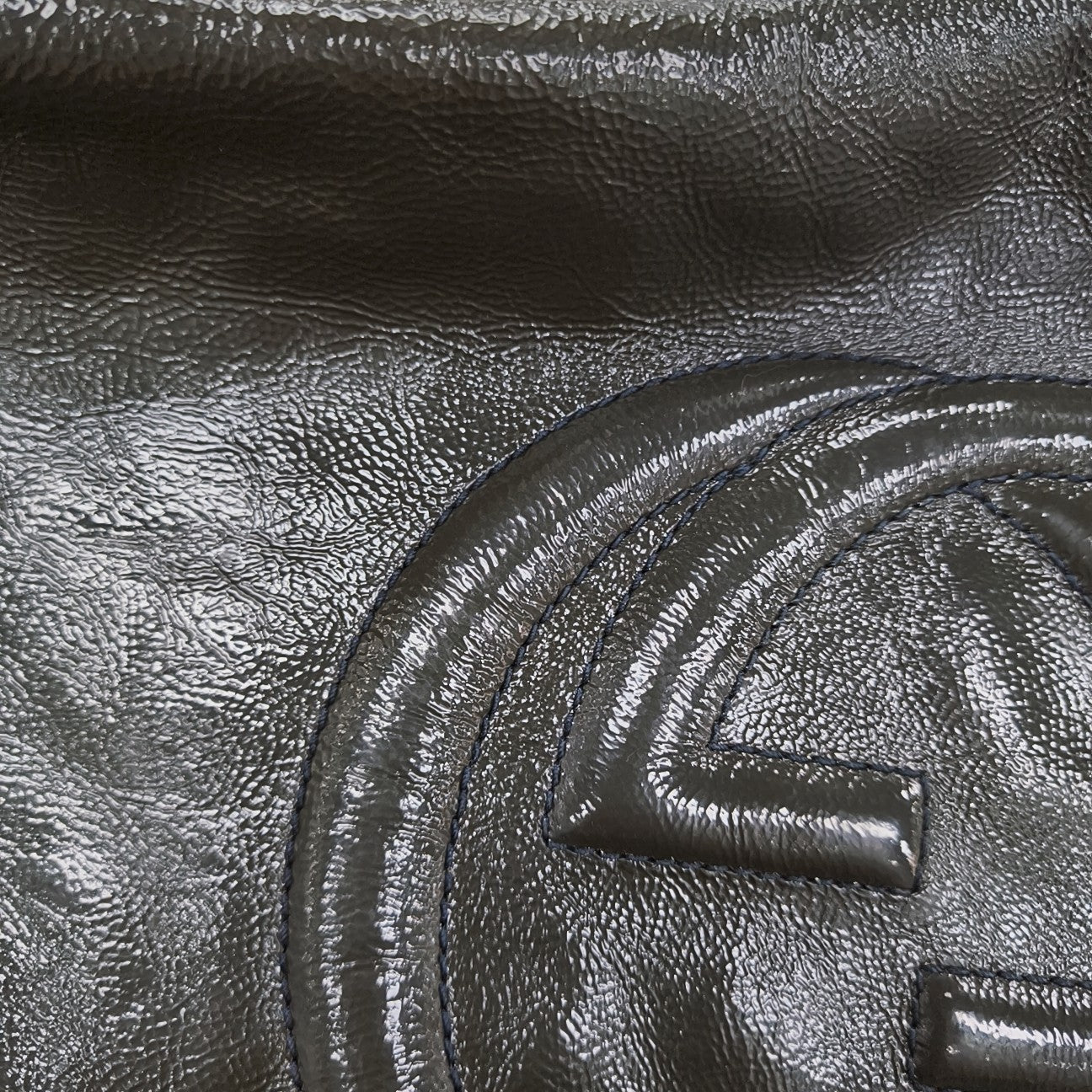 Soho Large Patent Leather Green