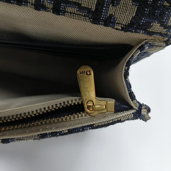 Saddle Mini Oblique Canvas Blue