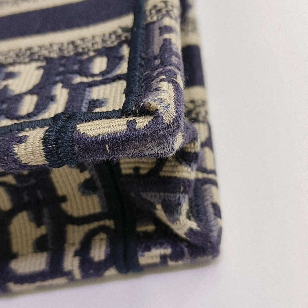 Book Tote Mini Canvas Blue