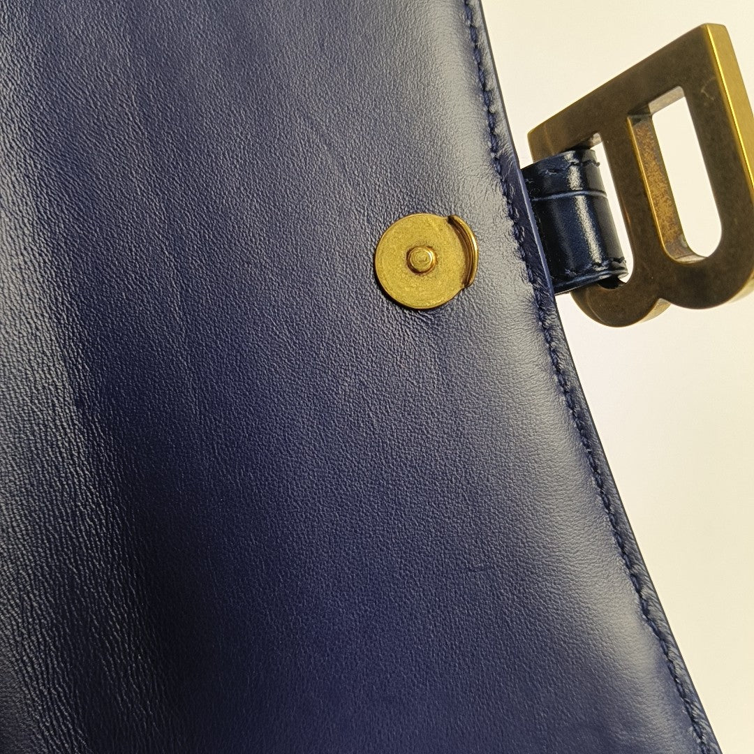 Hourglass S Calfskin Blue