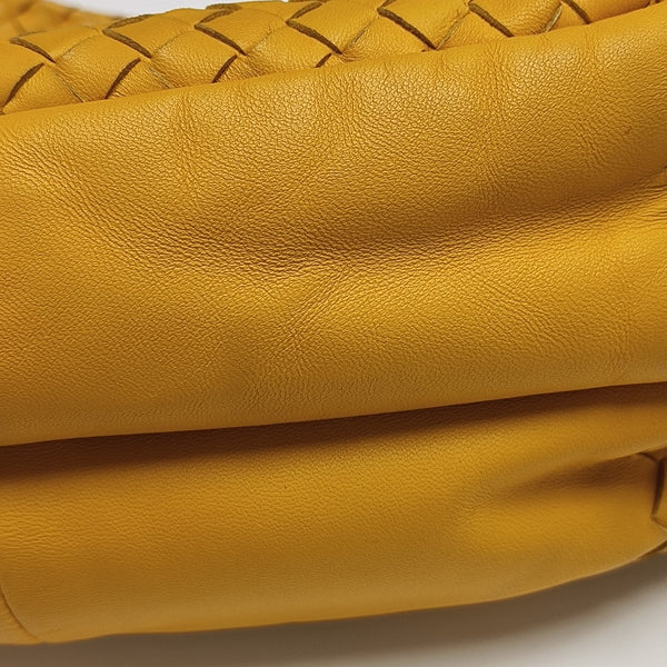Lambskin Top Handle Bag Yellow