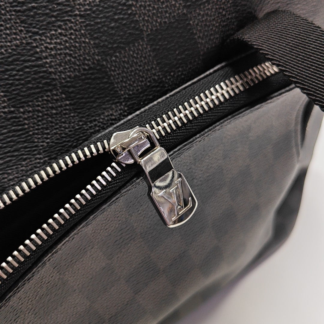 CHRISTOPHER Damier Graphite Coated Canvas Gray