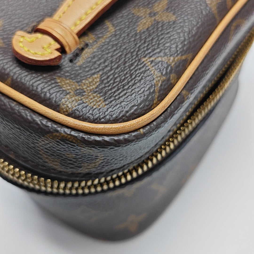 NICE Super Mini Monogram Coated Canvas Brown