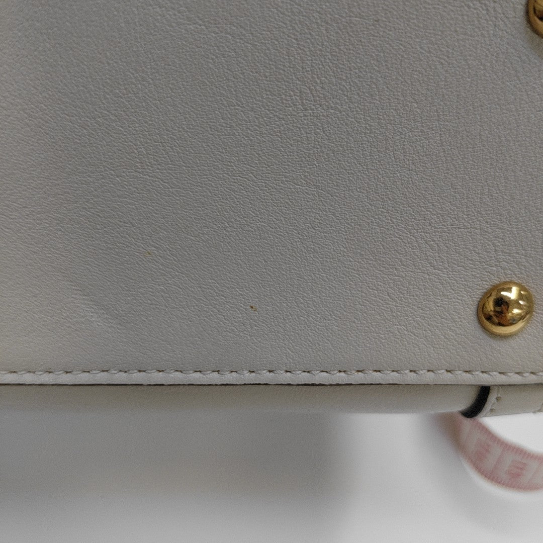Diana Mini Calfskin White