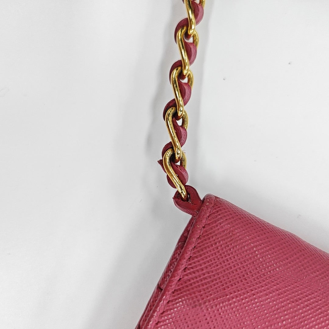 Calfskin Shoulder Bag Red