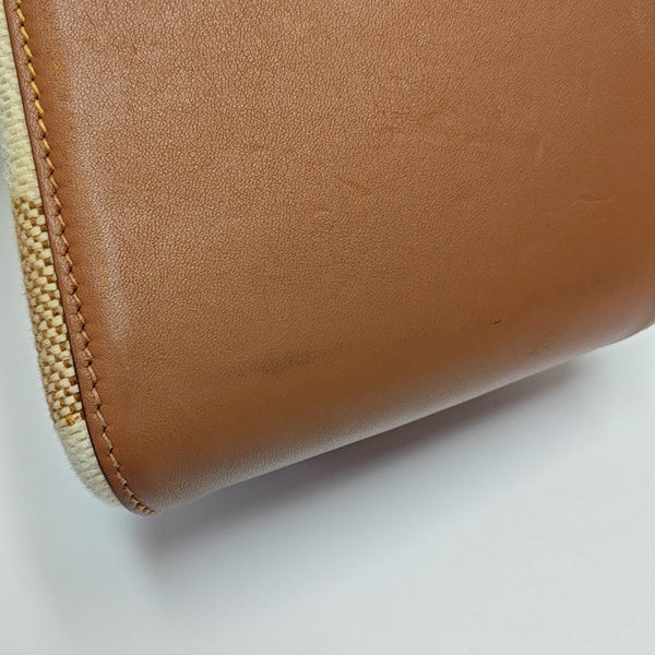 Cabas H En Biais Fabric White