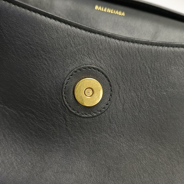 Downtown Medium Calfskin Black