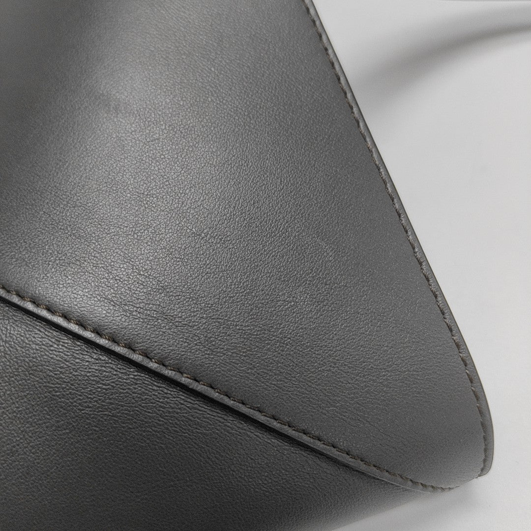 Puzzle Fold Large Calfskin Gray