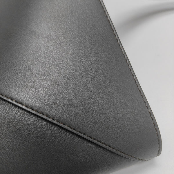 Puzzle Fold Large Calfskin Gray