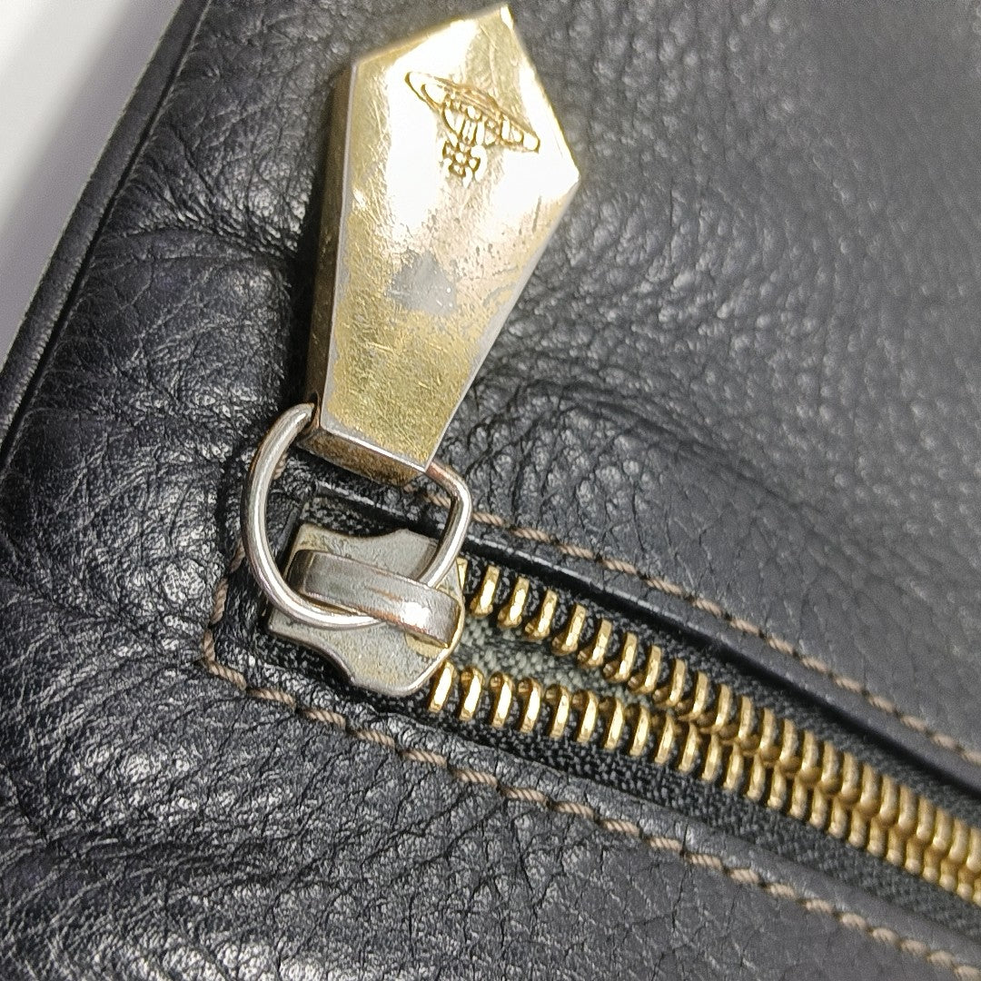 Calfskin Shoulder Bag Black