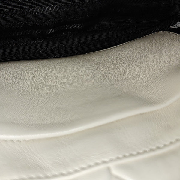 System Quilted Lambskin White