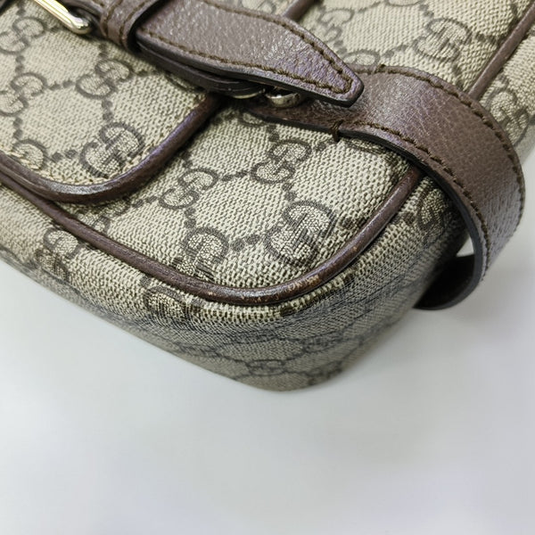 Monogram Coated Canvas Shoulder Bag Brown