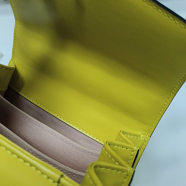 SERPENTI FOREVER Small Quilted Calfskin Yellow