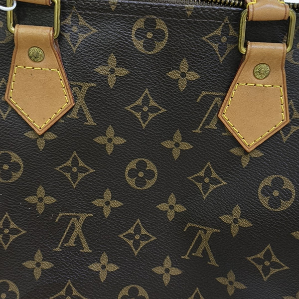 SPEEDY 30 Monogram Coated Canvas Brown