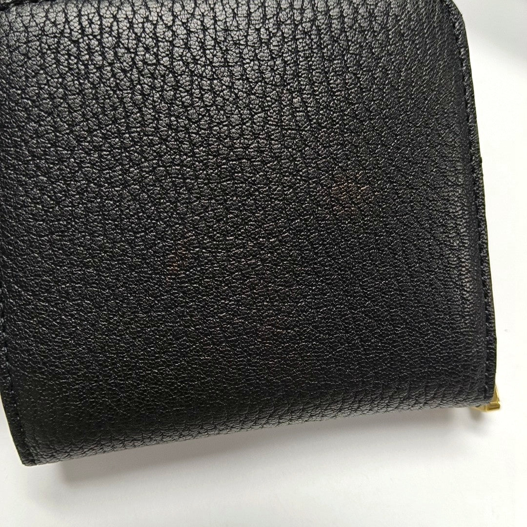 Authenticated pre-owned  Drew Calfskin Black Wallet - Wallet at Looply
