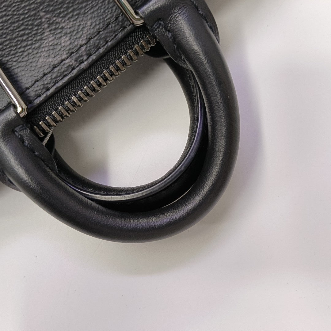 KEEPALL Mini Monogram Coated Canvas Black
