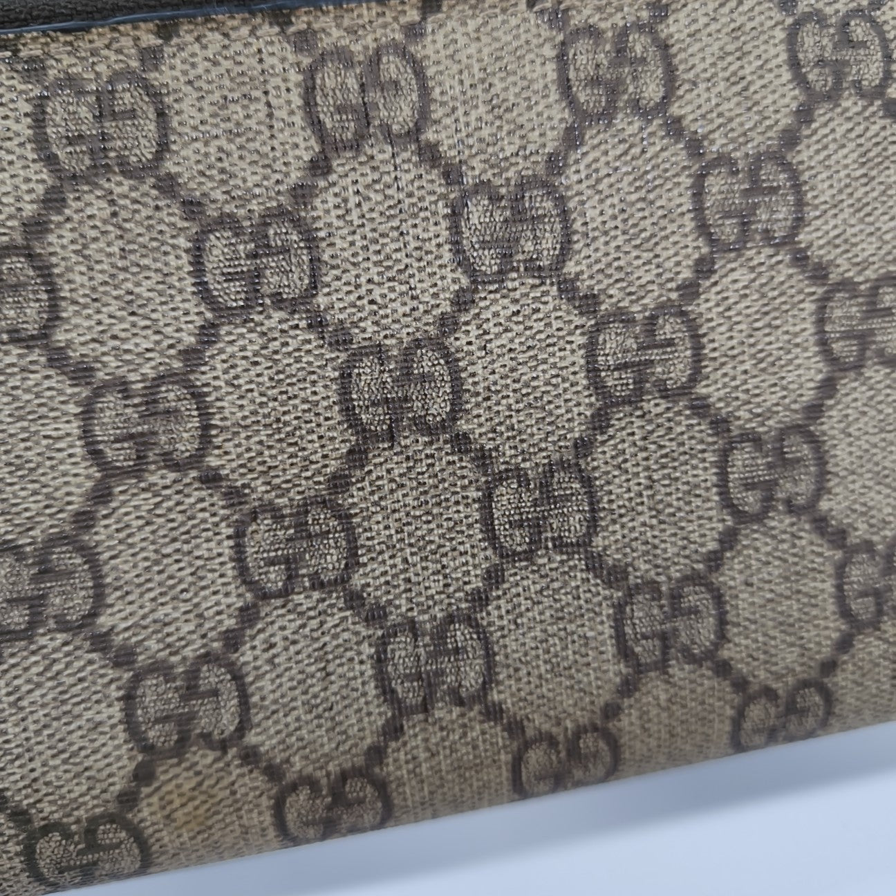 Monogram Coated Canvas Clutch Black