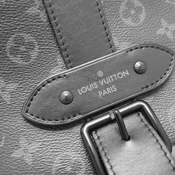 SAUMUR Monogram Coated Canvas Black