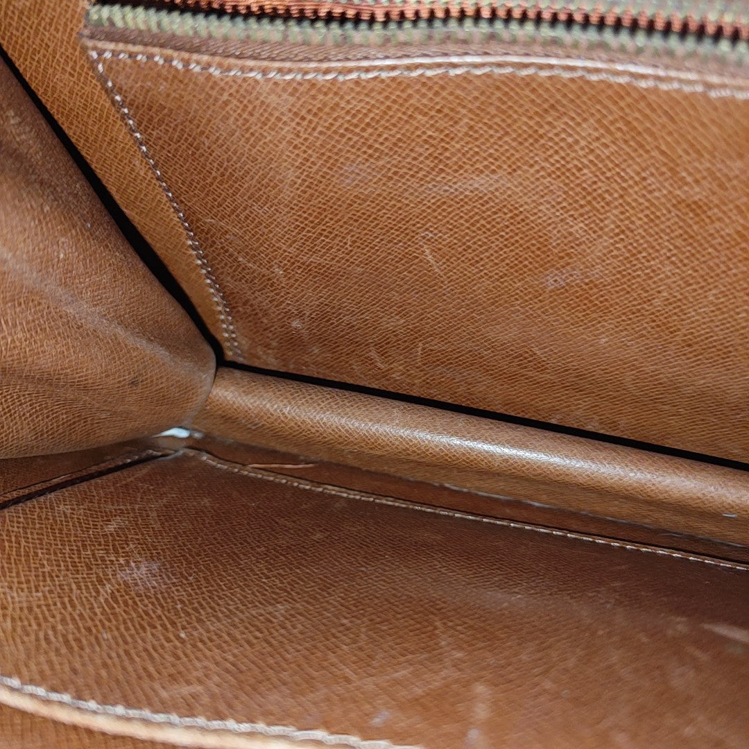 DAME GM Monogram Coated Canvas Brown