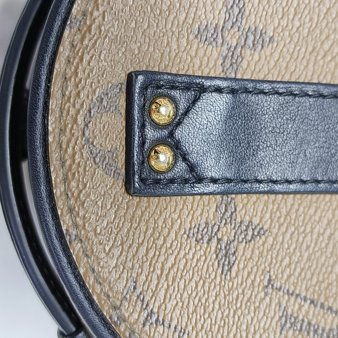 BOITE CHAPEAU Mini Monogram Coated Canvas Brown