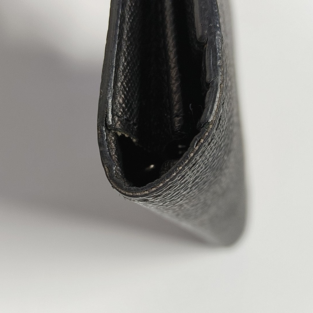 BRAZZA Damier Graphite Coated Canvas Black Wallet