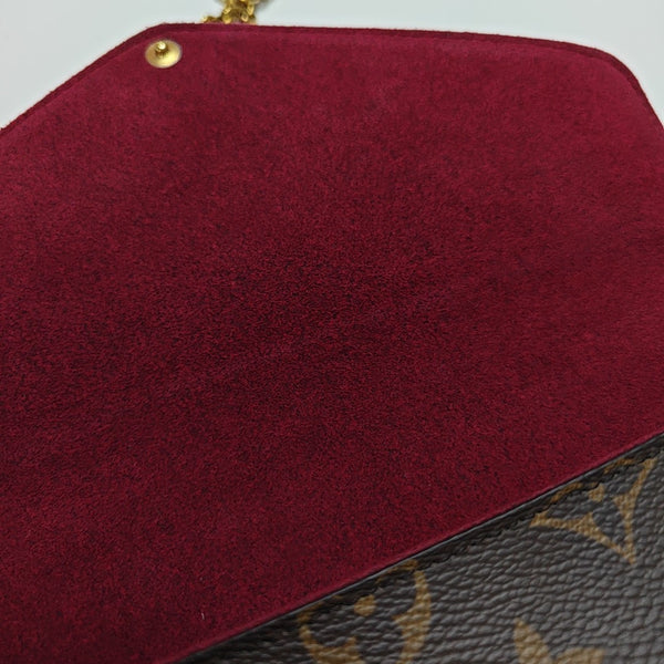 FÉLICIE Monogram Coated Canvas Brown