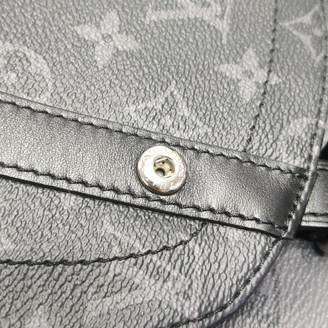CHRISTOPHER PM Monogram Coated Canvas Gray